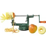 Corvus Apfelschälmaschine grün mit Kurbel