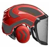 Pfanner Protos Integral Forest Forsthelm G16 F39 alle 24 Farben Forst Schutzhelm - rot/grau