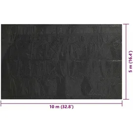 vidaXL Treibende Pool Solarfolie schwarz 10 x 5 m