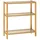 CASARIA Badezimmer Regal Stehend Bambus Holz 3 Ablagen 30kg Belastbarkeit Badregal Schmal Küche Flur Büro Beistellregal Holzregal Klarlack 58x26cm