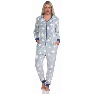 normann Schlafanzug Jumpsuit Overall in blau