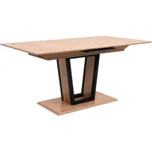 Finori Soria 80A Auszugstisch, 160-200x76 90 cm / schwarz / Braun