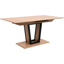 Finori Soria 80A Auszugstisch, 160-200x76 90 cm / schwarz / Braun