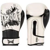 TapouT Boxhandschuhe aus Leder (1 Paar) Bandini, Ecru/Black, 12 oz,