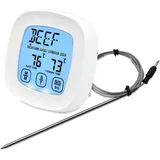 Digitales Fleischthermometer für Backofen, BBQ, Grill mit 1 Sonde und Timer