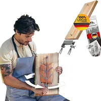 LIVING IT Flammlachsbrett mit Halterung aus Edelstahl (100% Made in Germany) Lachsbrett aus 100% hochwertiger Lärche Ideal für Feuerschale, Grill und Kugelgrill Lachs (Größe: L (Klassiker))