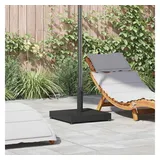 vidaXL Schirmständer Stahl Beton Schwarz 45 x 45 x 31,5 cm