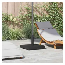 vidaXL Schirmständer Stahl Beton Schwarz 45 x 45 x 31,5 cm
