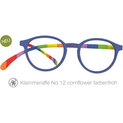 Lesebrille No.12 Klammeraffe cornflower/farbenfroh