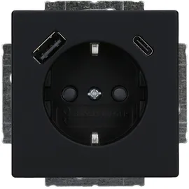 Busch-Jaeger USB-Steckdose 20 EUCB2USBAC-885 Schwarz 1 St.