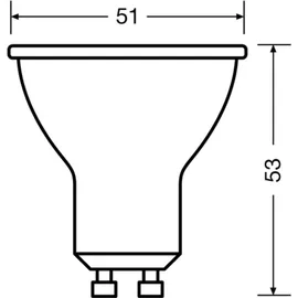 Osram 4058075096707 LED EEK F (A - G) GU10 6.9W 120° 830 klar