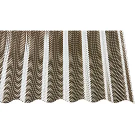 guttagliss Profilplatte PC Wabe HS 76/18 5000 mm x 1045 mm Bronce