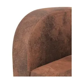 vidaXL Sofa Kunstleder Wildleder-Optik Braun