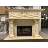 Elektrokamin-Elektrischer Standkamin mit Heizung Antik 3D-Flammeneffekt