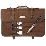 DRAKENSBERG Messertasche Messertasche »Blade« Havanna-Braun, Rollbares Messer-Etui im Vintage-Design, handgemacht aus Büffelleder braun