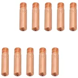 Kontaktspitze MIG Schweißer-Kontaktspitzen, Mini MIG Schweißgerät Fülldraht 0,6 mm/0,8 mm optional – Packung mit 10 Stück (rund-0,6 mm)