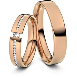 Trauringe B ̧ren 585er Rotgold - 7280