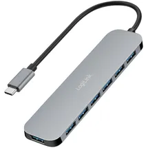 Logilink USB-C Hub, UA0457, - Silber