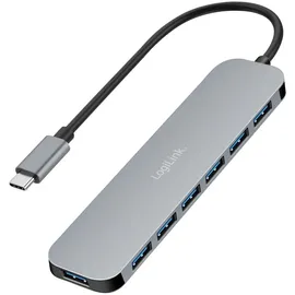 Logilink USB-C Hub, UA0457, - Silber