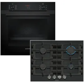 Siemens Backofenset 71L + Gaskochfeld Eco Clean 3D Heißluft
