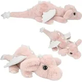DEPESCHE 13428 TOPModel Plüsch Drache rosa mit silber Flügeln