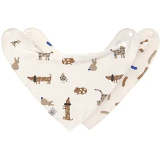 Lässig Baby Lätzchen Halstuch Dreieckstücher Set 2 Stk. Bio-Baumwolle Druckknopf wendbar/Baby Bandana Little Mateys royal blue