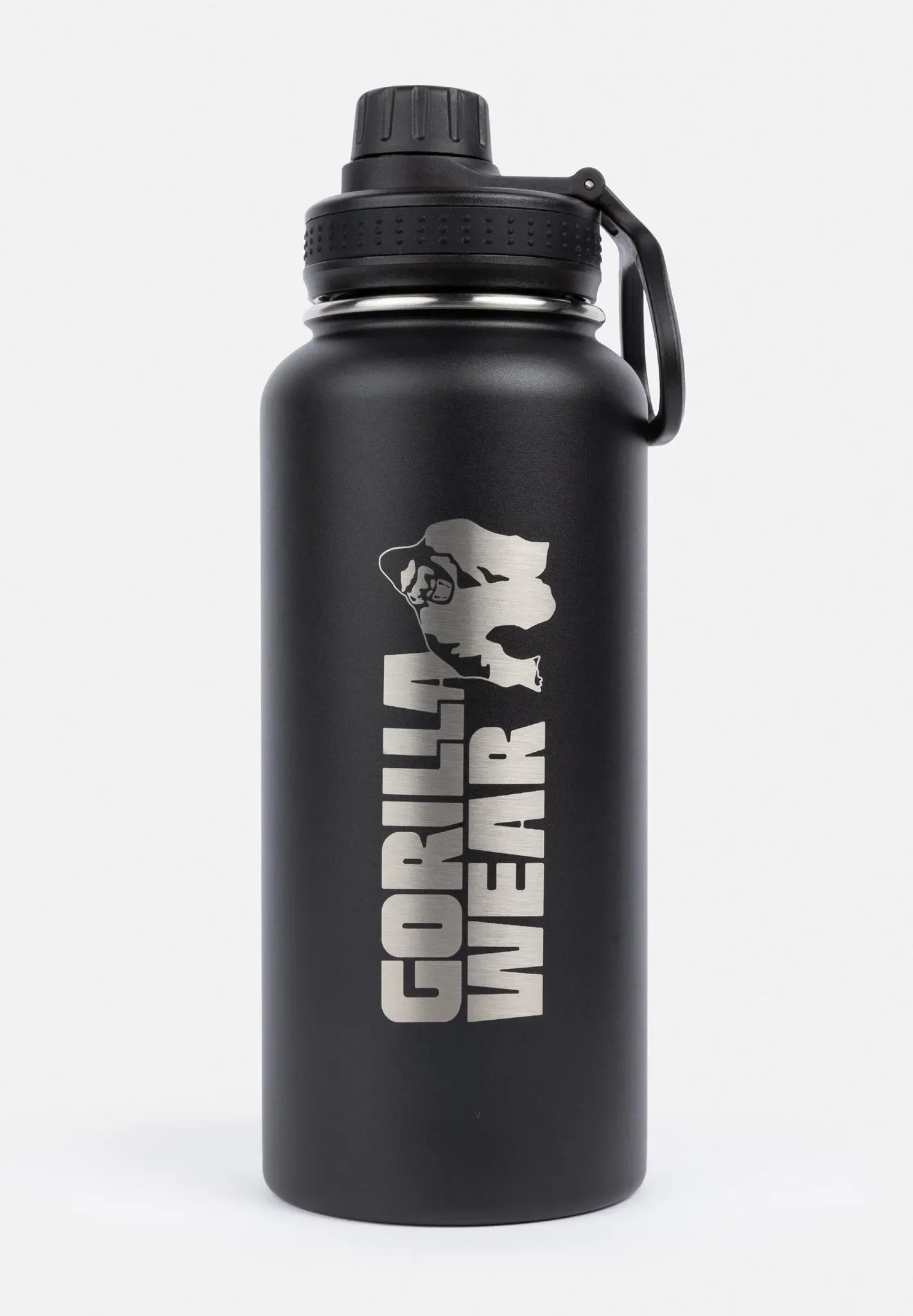 Isolierte Edelstahl-Wasserflasche 1000ML - Schwarz