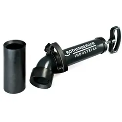 ROTHENBERGER Industrial RoPump Power Saugdruck-Rohrreiniger, Saugdruck-Rohrreiniger mit optimaler Abdichtung durch Gummiaufsatz, 1 Stück inkl. 2 Gummiadapter