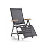 Sieger Cadiz Relaxsessel 62 x 95 x 109 cm eisengrau/grau klappbar