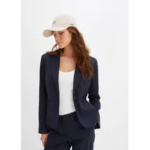 bonprix Blazer mit Paspeltaschen blau Gr.38, Attraktiver Blazer, mit praktischen Paspeltaschen.