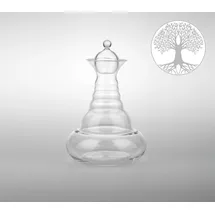 Nature's Design Karaffe Alladin 1,3l Lasergravur | Lebensbaum - mundgeblasen