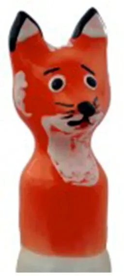CONDOMERIE - HANDBEMALTE NEUHEITSKONDOME FUCHSBRAUN XL