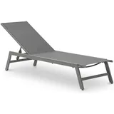Idimex Sonnenliege 192 x 31 x 55 cm Grau