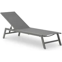 Idimex Sonnenliege 192 x 31 x 55 cm Grau