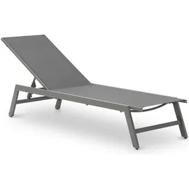 Idimex Sonnenliege 192 x 31 x 55 cm Grau