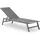 Idimex Sonnenliege 192 x 31 x 55 cm Grau
