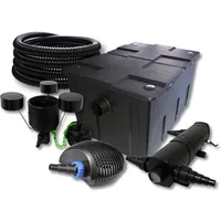 Wiltec SunSun, Brunnen + Gartenteich, TeichFilter Set 60000l 18W