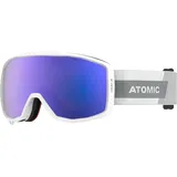 ATOMIC COUNT JR SPHERICAL Skibrille Kinder Weiß - Komfortabler Live Fit Rahmen - Klare Sicht & besserer Blendschutz - Over The Glasses-kompatibel für Brillenträger