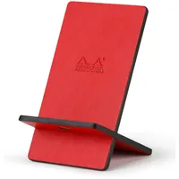 Rhodia Handyhalter italienischem Kunstleder 13x8x8,5 cm Mohnrot 194430C