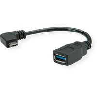 Roline USB Kabel Typ C - Typ A Schwarz