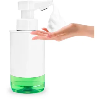 Mamiddle Seifenspender Automatisch mit Sensor Infrarot Seifenspender Elektrischer IPX5 Wasserdicht Type-C Aufladung mit Sensor Infrarot Bewegungssensor für Küche & Bad (Schaumtyp - Weiß Acryl)