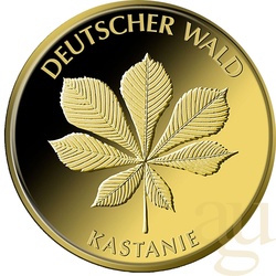 20 Euro Goldmünze Deutscher Wald - Kastanie 2014 (D)