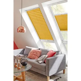 SUNLINES Dachfensterplissee Young Style Energy Saving 117,3 x 79,5 cm gelb/weiß
