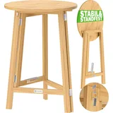 CASARIA Stehtisch Ø 78 x 111 cm natur klappbar