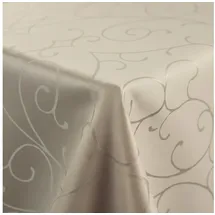 nyvi Tafeldecke Premium 150x250 cm mit edlen Ornamenten Farbe:Ecru