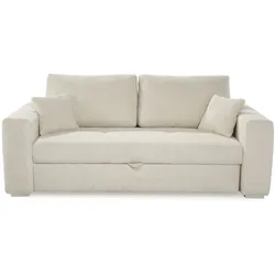 Schlafsofa Toni Cord Beige 161 x 197 cm