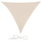 Relaxdays Sonnensegel dreieckig 300 x 300 x 300 cm beige