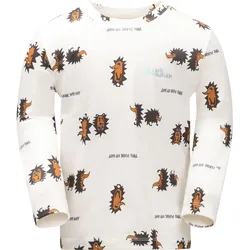 Jack Wolfskin Gleely Print Longsleeve K cotton white allover (9008) 128