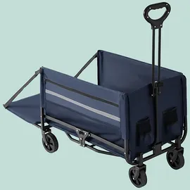 Relaxdays Bollerwagen faltbar blau