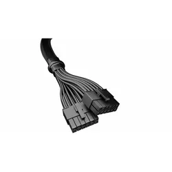BE QUIET! 12VHPWR PCI-E Adapter Kabel Das Adapter-Kabel ist die optimale Lösung, um eine 12+4 Pin Grafikkarte mit einem ATX 2.X be quiet! Netzteil zu betreiben.